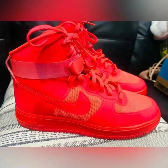 Nike Air Force 1 Hi HYP PRM Solar Red size 9 Men’s - Picture 6 of 7
